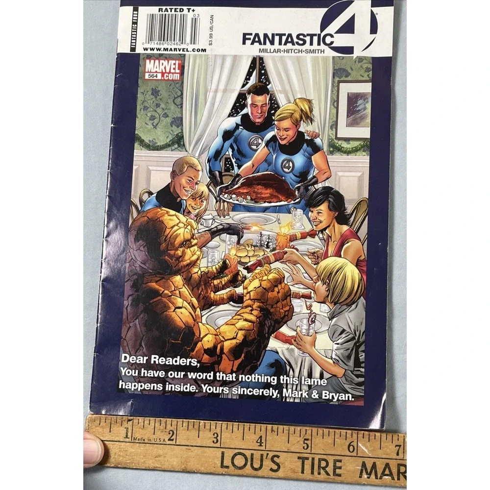 Fantastic Four Comic 564 Cover A First Print‎ 2009 Mark Millar Bryan Hitch Smith